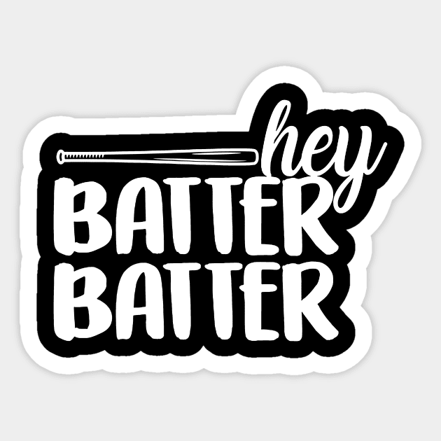 Hey Batter Batter Sticker by Zimmier